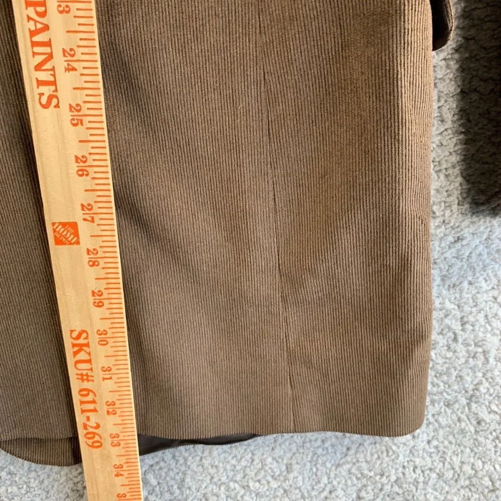NEW Jos A Bank Blazer Mens 46 L Long Brown Corduroy Sport Coat Jacket Lyocell *‎